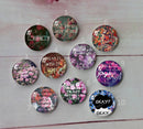 Handmade Round Photo Glass Cabochon A278