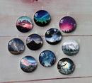 Handmade Round Photo Glass Cabochon A293