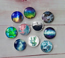 Handmade Round Photo Glass Cabochon A296
