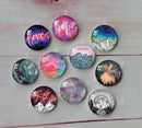 Handmade Round Photo Glass Cabochon A297