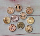 Handmade Round Photo Glass Cabochon A623
