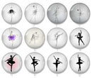 Handmade Round Photo Glass Cabochon 2014B
