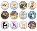 Handmade Round Photo Glass Cabochon 2021B