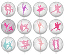 Handmade Round Photo Glass Cabochon 2030B