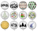 Handmade Round Photo Glass Cabochon 2507B