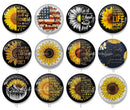 Handmade Round Photo Glass Cabochon 1917