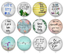 Handmade Round Photo Glass Cabochon 1919