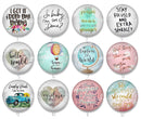 Handmade Round Photo Glass Cabochon 1920