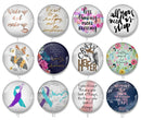 Handmade Round Photo Glass Cabochon 1923