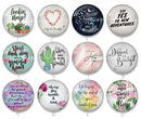 Handmade Round Photo Glass Cabochon 1926