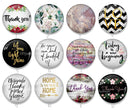 Handmade Round Photo Glass Cabochon 1947