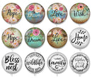 Handmade Round Photo Glass Cabochon 1949