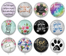 Handmade Round Photo Glass Cabochon 1951
