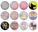 Handmade Round Photo Glass Cabochon 1952