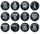 Handmade Round Photo Glass Cabochon 1954