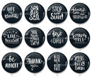 Handmade Round Photo Glass Cabochon 1955