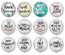 Handmade Round Photo Glass Cabochon 1958