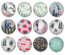 Handmade Round Photo Glass Cabochon 1965