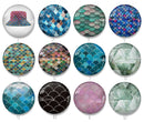 Handmade Round Photo Glass Cabochon 1969