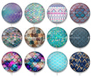 Handmade Round Photo Glass Cabochon 1972