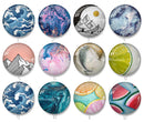 Handmade Round Photo Glass Cabochon 1976