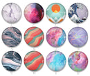 Handmade Round Photo Glass Cabochon 1979