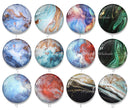 Handmade Round Photo Glass Cabochon 1983