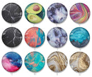 Handmade Round Photo Glass Cabochon 1984