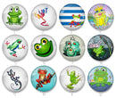 Handmade Round Photo Glass Cabochon 2015