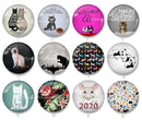 Handmade Round Photo Glass Cabochon 2044