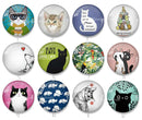 Handmade Round Photo Glass Cabochon 2049