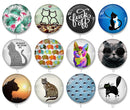 Handmade Round Photo Glass Cabochon 2054