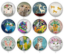 Handmade Round Photo Glass Cabochon 2057