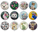 Handmade Round Photo Glass Cabochon 2058