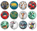 Handmade Round Photo Glass Cabochon 2059