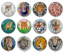Handmade Round Photo Glass Cabochon 2063