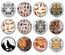 Handmade Round Photo Glass Cabochon 2068