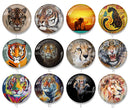 Handmade Round Photo Glass Cabochon 2070