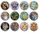 Handmade Round Photo Glass Cabochon 2071