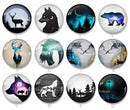 Handmade Round Photo Glass Cabochon 2080