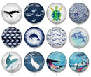 Handmade Round Photo Glass Cabochon 2085
