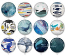 Handmade Round Photo Glass Cabochon 2089