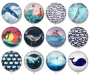 Handmade Round Photo Glass Cabochon 2090
