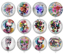 Handmade Round Photo Glass Cabochon 2209