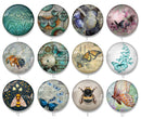 Handmade Round Photo Glass Cabochon 2215
