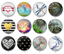 Handmade Round Photo Glass Cabochon 2239