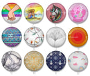 Handmade Round Photo Glass Cabochon 2249
