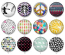 Handmade Round Photo Glass Cabochon 2253