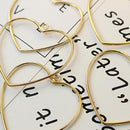 30pcs Heart Charms Gold Charm Love Charm Valentine's Day Charm Heart Pendant Gold Metal Charm Jewelry Findings Jewelry Supplies DIY