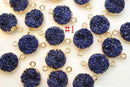 10PCS Round Imitation Druzy, Druzy Connector, Resin Druzy Pendant Charm Drop, Bezel Gem Druzy, Link, 14*21MM, Jewelry Findings